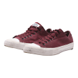 CONVERSE Chuck Taylor All Star Low Top Trainers Maroon Canvas Mens UK 9.5 on Sale