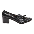 HURAGITO Pump Heels Black Leather Womens UK 6 Online Sale