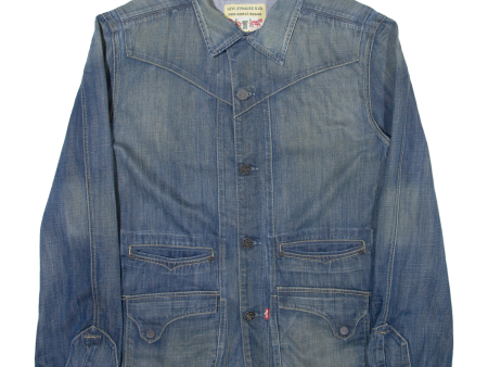 LEVI S Mens Denim Jacket Blue XL For Cheap