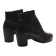 CLARKS Ankle Boots Black Leather Womens UK 7.5 For Cheap