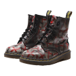 DR MARTENS 1460 England Lace-Up Boots Grey Leather Womens UK 4.5 Online