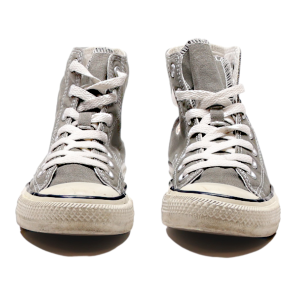 CONVERSE High Top Trainers Grey Canvas Womens UK 4.5 Supply