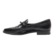 ETIENNE AIGNER Loafer Shoes Black Leather Mens UK 9 Online Sale