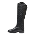 GUCCI High Boots Black Leather Womens UK 6.5 Cheap