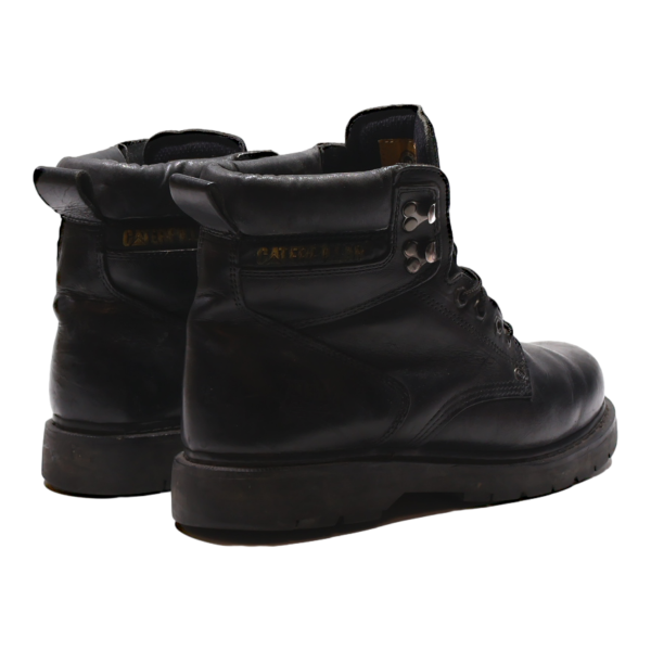 CATERPILLAR Safety Boots Black Leather Mens UK 10 Supply