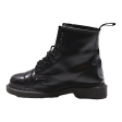 DR MARTENS 1460 Mono Lace-Up Boots Black Leather Mens UK 6 For Sale