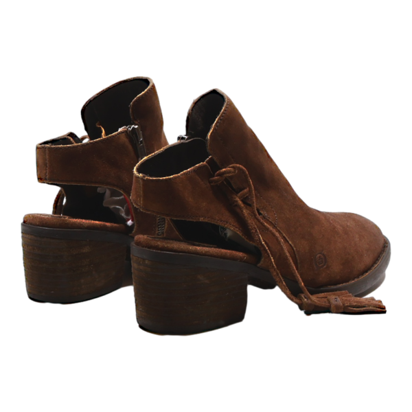 BORN Ankle Boots Brown Leather Womens UK 7 Online Hot Sale