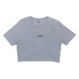 VANS Cropped Womens T-Shirt Grey L For Cheap