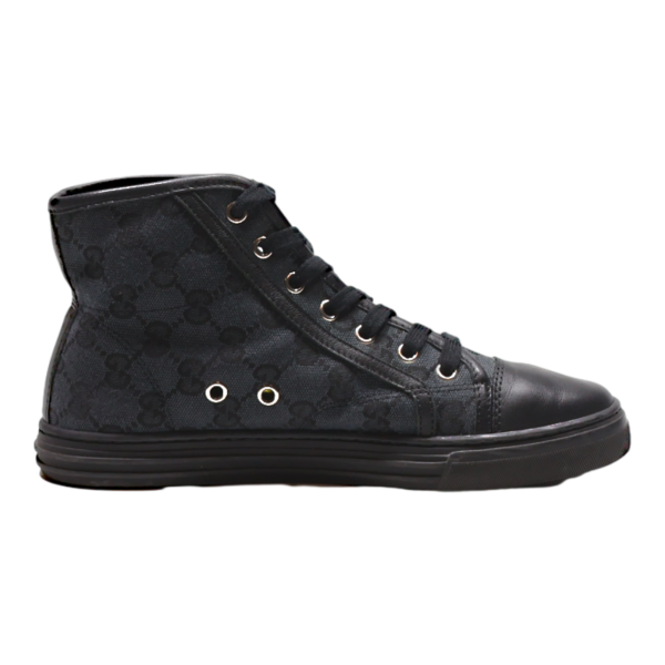 GUCCI High Top Trainers Black Synthetic Mens UK 7.5 Online now