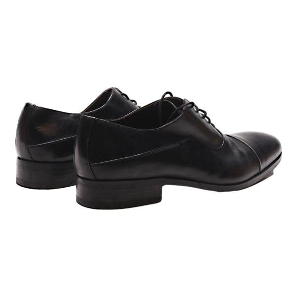 HEYRAUD Oxford Shoes Black Leather Mens UK 8 Sale