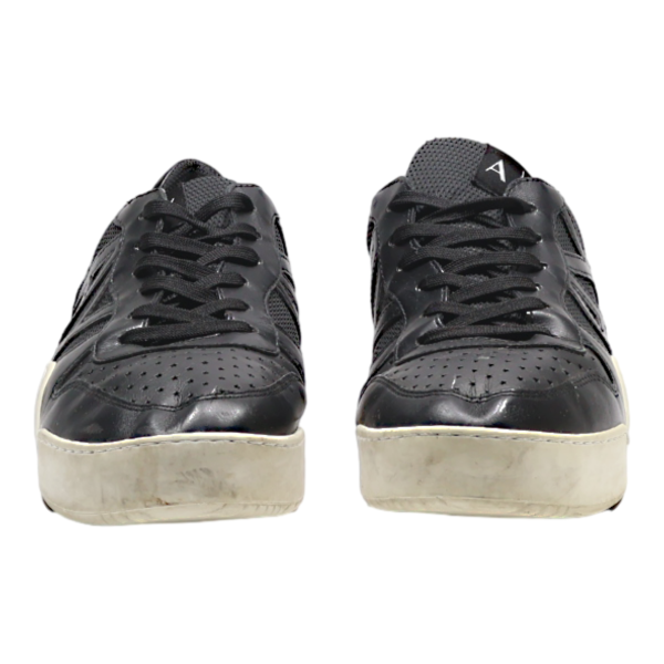 ARMANI EXCHANGE Platform Trainers Black Leather Mens UK 8 Supply