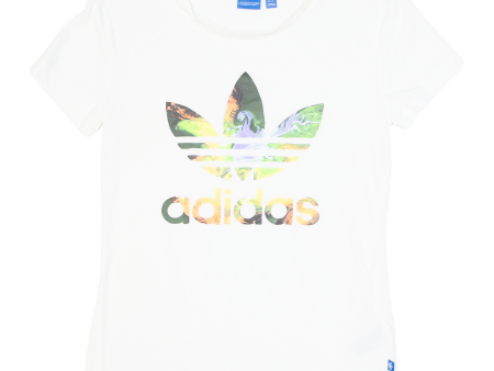 ADIDAS Womens T-Shirt White UK 8 Online now