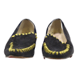 CHRISTIAN LOUBOUTIN Loafer Shoes Black Suede Womens UK 4 Online Hot Sale