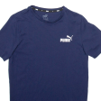 PUMA Mens T-Shirt Blue XS Sale