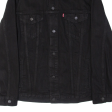 LEVI S Mens Denim Jacket Black 2XL For Cheap