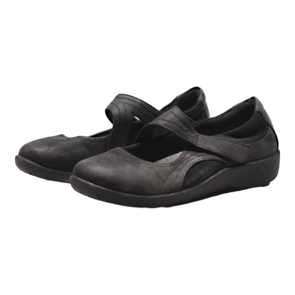 CLAUDSTEPPERS Ballet Shoes Black Synthetic Womens UK 6 Online Hot Sale