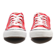 CONVERSE Chuck Taylor All Star Low Top Trainers Red Canvas Womens UK 5.5 Supply