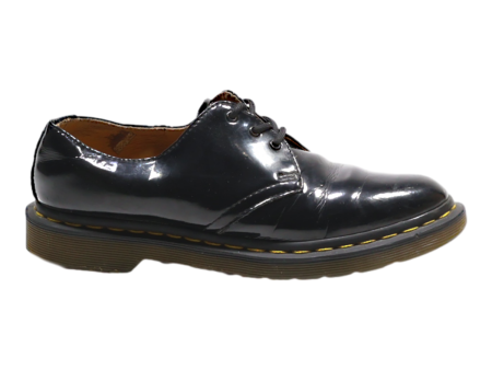 DR MARTENS 1461 Derby Shoes Black Leather Womens UK 5 For Cheap