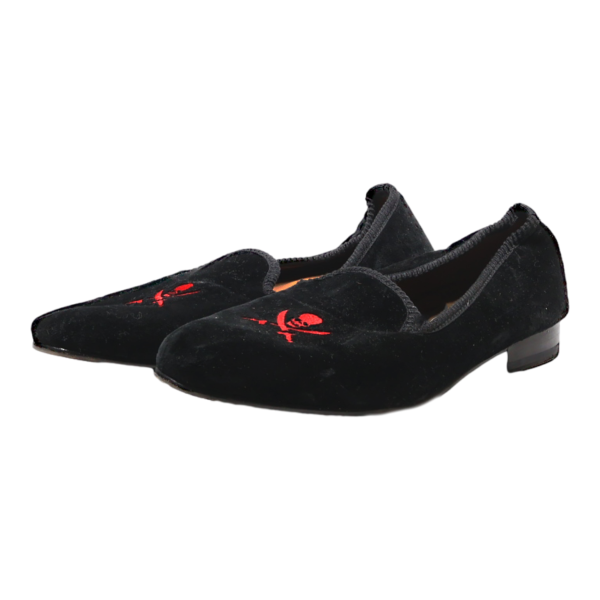 BOWTIE Skull Loafer Shoes Black Synthetic Mens UK 7 Online Sale