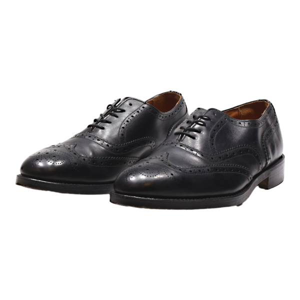 BISET Brogue Shoes Black Leather Mens UK 10 For Sale