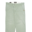 TIMBERLAND Chino Mens Trousers Green Regular Straight W34 L28 Discount