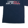 TOMMY HILFIGER Mens T-Shirt Blue L Discount