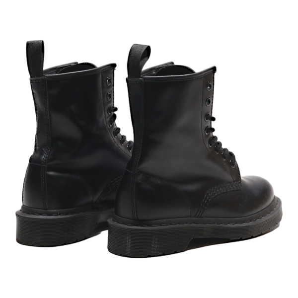 DR MARTENS 1460 Mono Lace-Up Boots Black Leather Womens UK 3 For Cheap