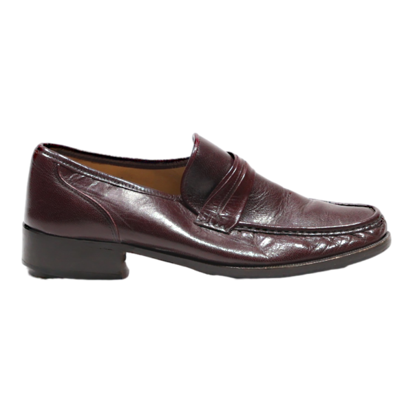 AROLA Loafer Shoes Maroon Leather Womens UK 8 Online Sale