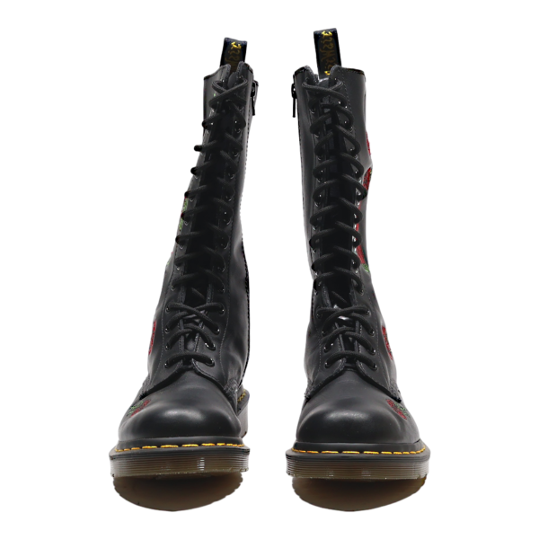 DR MARTENS 1914 Vonda High Boots Black Leather Womens UK 5 Online now