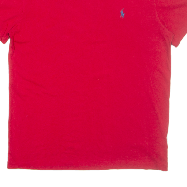 POLO RALPH LAUREN Mens T-Shirt Red S Fashion