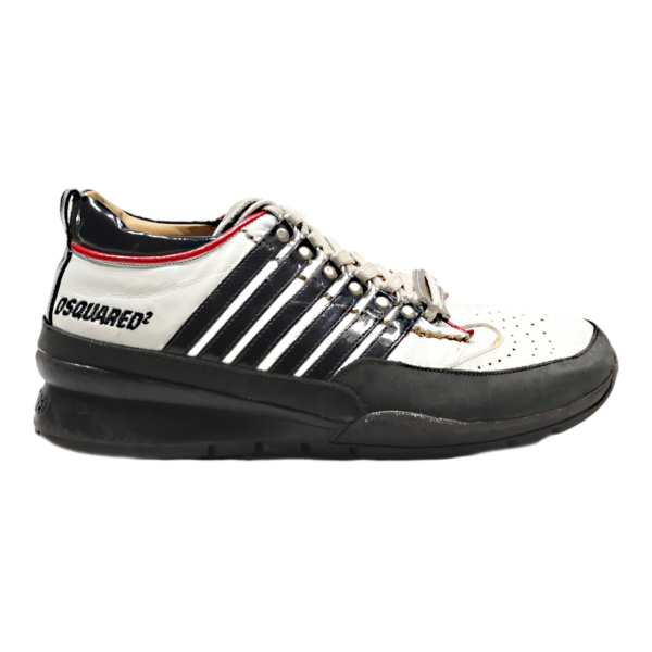 DSQUARED2 Sneaker Trainers White Leather Mens UK 8 Online