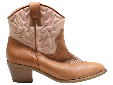 GLOBUS Cowboy Boots Pink Leather Womens UK 8 Sale