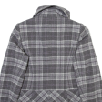 JANE NORMAN Womens Coat Grey Wool Check UK 14 Cheap