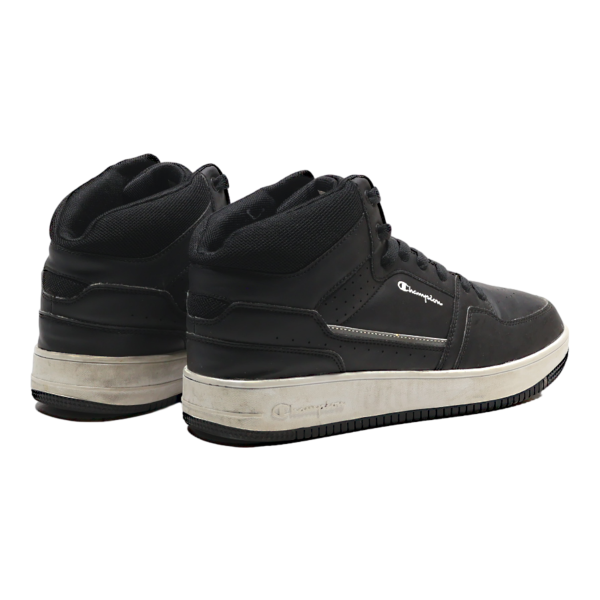 CHAMPION High Top Trainers Black Leather Mens UK 8.5 For Cheap