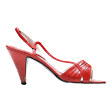 DNEW COOPER Strappy Heels Red Leather Womens UK 5 Supply