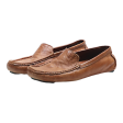 HERMES Loafer Shoes Brown Leather Womens UK 6 on Sale