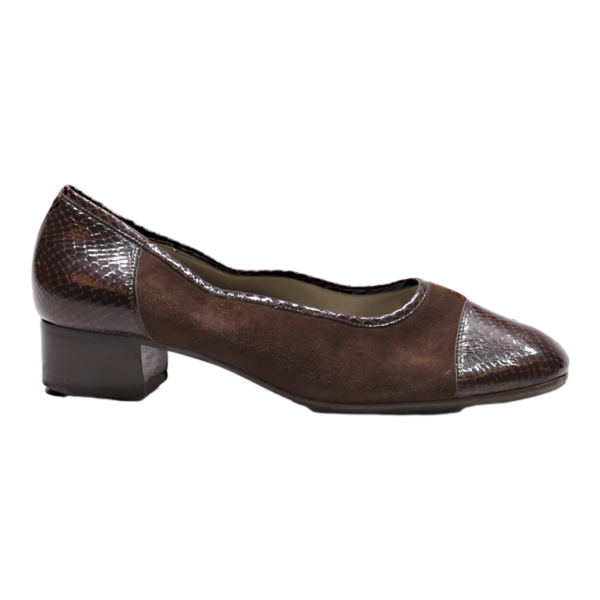 ALEXANDRIA Pump Heels Brown Leather Womens UK 6.5 Hot on Sale