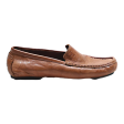 HERMES Loafer Shoes Brown Leather Womens UK 6 on Sale