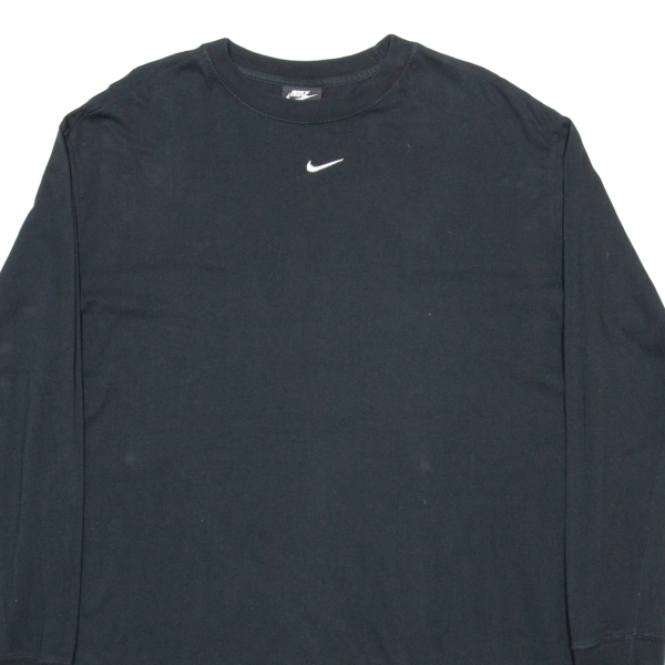 NIKE OVERSIZED Mens T-Shirt Black Long Sleeve L For Discount