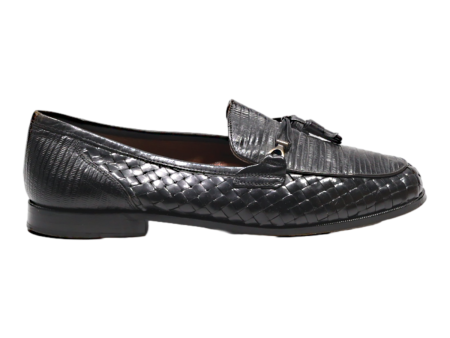 BALLY Loafer Shoes Black Leather Mens UK 9 Hot on Sale