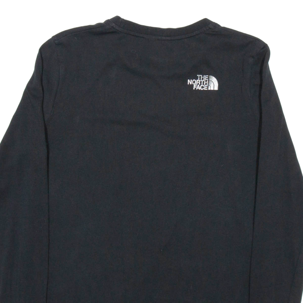 THE NORTH FACE Womens T-Shirt Black Long Sleeve S For Cheap