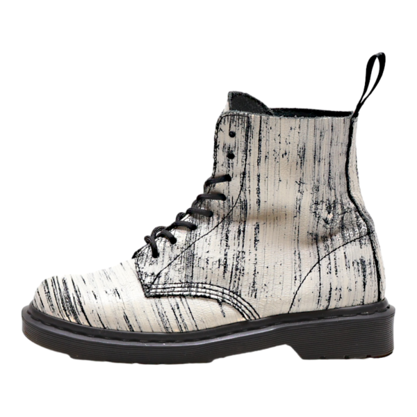 DR MARTENS Pascal Lace-Up Boots White Leather Womens UK 7 Online Hot Sale