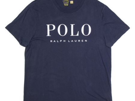 POLO RALPH LAUREN Custom Slim Fit Mens T-Shirt Blue L Online