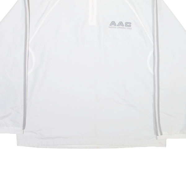 ADIDAS Mens Pullover Jacket White L on Sale