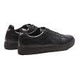 EMPORIO ARMANI Sneaker Trainers Black Leather Womens UK 6 Hot on Sale