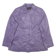 CENTIGRADE Womens Jacket Purple Leather L Online now