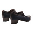 FRANCA DOTTI Derby Shoes Blue Leather Womens UK 4.5 Online Sale