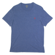 POLO RALPH LAUREN Custom Fit Mens T-Shirt Blue M Supply