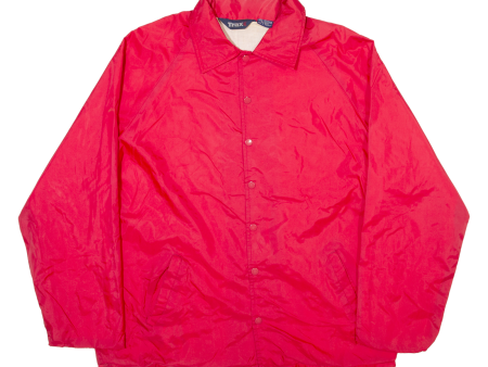 TRAX Mens Shell Jacket Red Nylon M For Discount