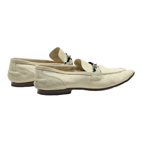 GUCCI Loafer Shoes Green Suede Womens UK 6.5 Online